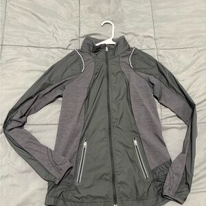 Lululemon Athletica Black and Gray nothing but run jacket